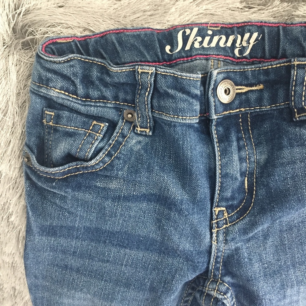 Crazy 8 Skinny Jeans with worn knees Girls sz 6